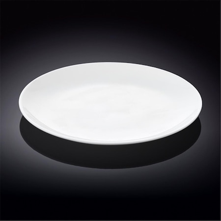 Wilmax 10 in. Rolled Rim Dinner Plate, White, 24PK WL-991015 / A